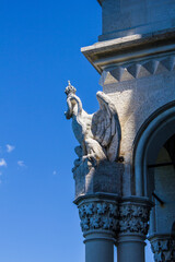 View of the Detail of the Miramare Castle, Trieste, Italy