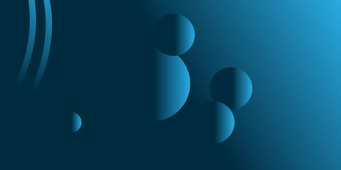 Naklejka na ściany i meble abstract blue background with bubbles
