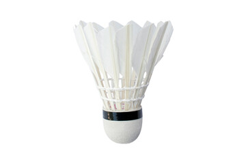Fototapeta na wymiar shuttlecock isolated on a white background with clipping path.