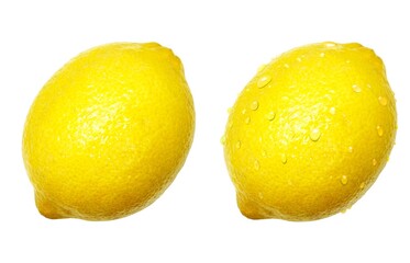 レモン イラスト リアル 俯瞰 水滴