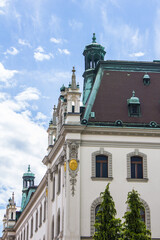 View of Ljubljana University Building on a Sunny Day