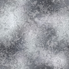 Vector Silver Distressed Foil Seamless Pattern. Shiny metallic white gold grunge repeat texture. Abstract modern luxury metal surface digital paper, background, wallpaper