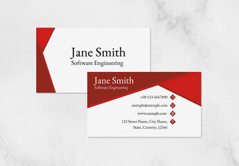 Editable Business Card Layout in Modern and Abstract Design