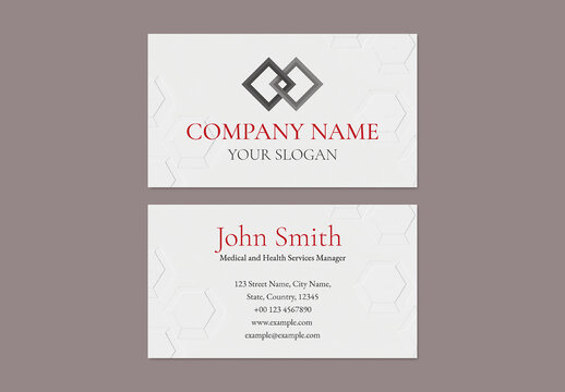 Business Card Layout with Modern Logo Design