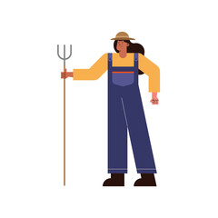 female farmer character