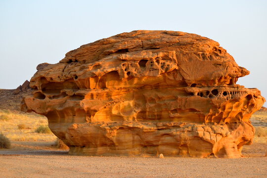 Amazing perta mountain view in Al Ula in Saudi Arabia