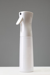 White Spray can on dark background