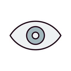 Eye Linear Vector Icon Design
