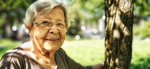 Senior Woman in Park