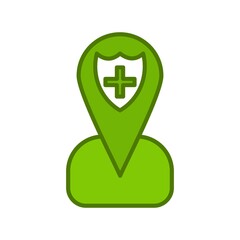 Location Linear Vector Icon Design