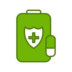 Obraz premium Tablets Linear Vector Icon Design