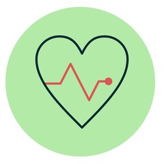 Heart Filled Vector Icon Design