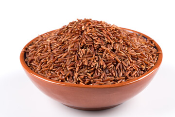 Heap of red rice