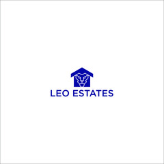 Leo Estates a property management company logo. suitable for company owners who own property in the building that we want to manage.