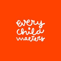 Every Child Matters Illustration Design. Vector Logo.