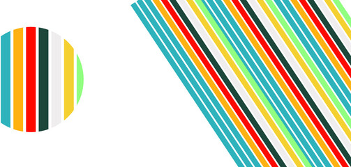 Fabric Retro Color style seamless stripes  vector pattern