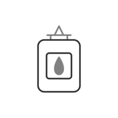 Eye Drops Linear Vector Icon Design