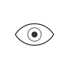 Eye Linear Vector Icon Design