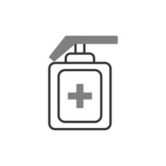 Sanitizer Linear Vector Icon Design