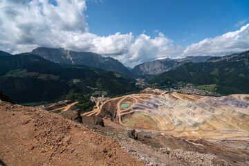 Erzberg mine in summer