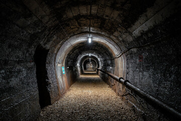 Fototapeta na wymiar Old European tunnel