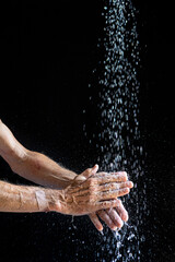 Fototapeta premium Hands wash clean in shower 5
