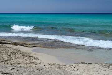 formentera, cala saona, islas baleares, islas pitiusas, vacaciones, playas paradisiacas, tranquilidad, relajación, escapada, nadie, mar, sol y playa, costa, paisaje, oceáno, azul, isla, naturaleza, ci