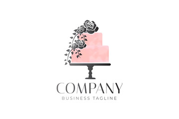 Modern Simple Cake Logo Design