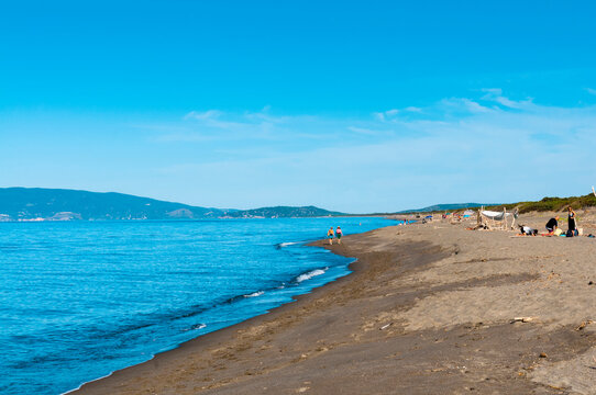Capalbio beach, province of Grosseto, Tuscany, Italy