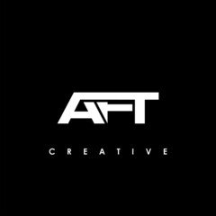 AFT Letter Initial Logo Design Template Vector Illustration - obrazy, fototapety, plakaty