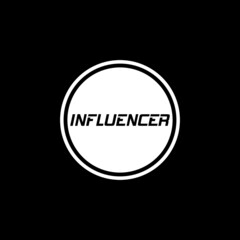 Word Influencer isolated on dark background