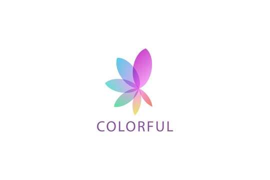 Letter C colorful creative healthy life natural aesthetic business logo
