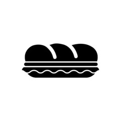 Sandwich icon, logo isolated on a white background