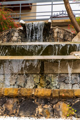 Fuente de agua en el Sauzal, isla de Tenerife
