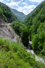 Fototapeta na wymiar Digorskoe gorge. North Ossetia. Russia.