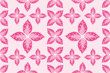 Seamless pattern with leaf vector Illustration