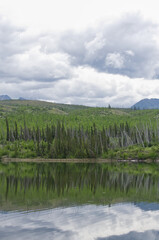 Obraz premium Talbot Lake on a Cloudy Day
