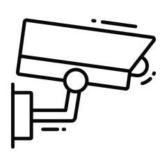 cctv trendy icon, line style isolated on white background. Symbol for your web site design, logo, app, UI.