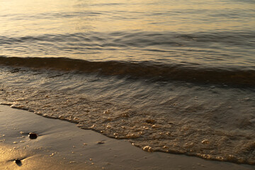 Sunrise over the sea. Sea landscape.