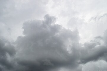 Dark clouds in the sky before a thunderstorm