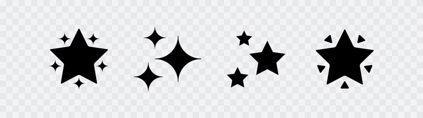 Star vector collection. Rating Star icon. Modern simple stars. Vector illustration.
