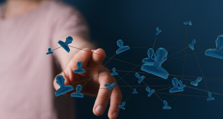 Unity group and teamwork concept
