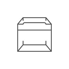 Promotional stall line outline icon