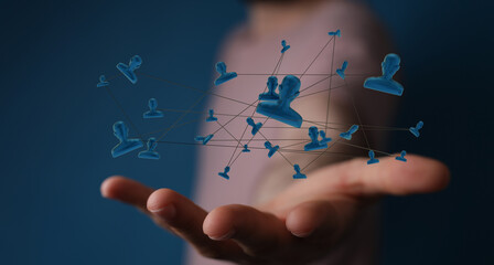 Telecommunication concept with abstract network structure