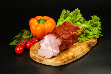 Delicous smoked pork for snack