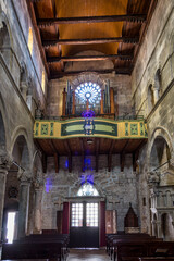 Fototapeta na wymiar Interior of Saint Mark Church in Korcula, Korcula island, Dalmatia, Croatia