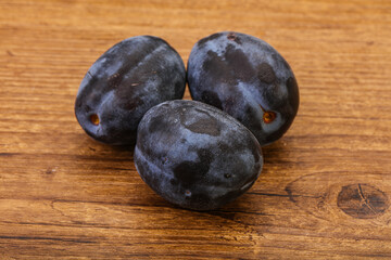 Ripe sweet and tasty plum