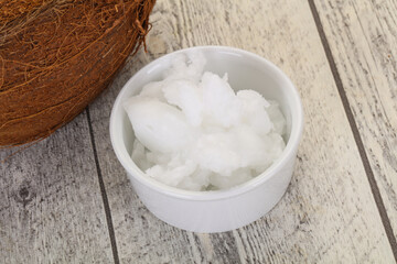 Dietary Coconut oil in the bowl