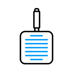 Grill pan vector flat icon. Kitchen appliance