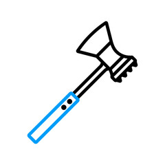 Meat hammer vector flat icon. Kitchen appliance